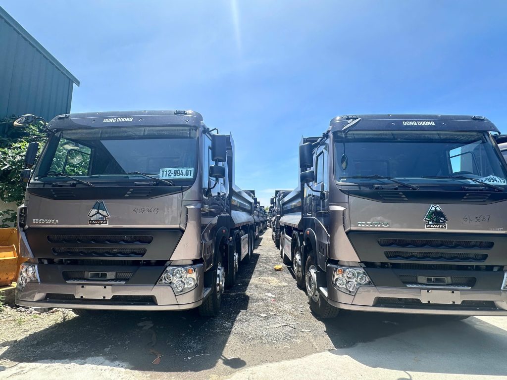 Xe ben HOWO 4 chân thùng đúc 380HP V7G 2026 — DuyHowo